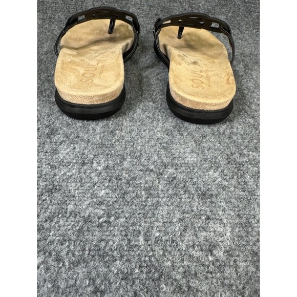 Soul Naturalizer Janice Women's 9M Black Sandals Cutout Design Cushioned Footbed - Picture 4 of 16